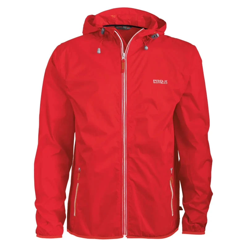 Image of Full zip waterproof jacket for kids Pro-X Elements Star Rouge Unisex 12 ans