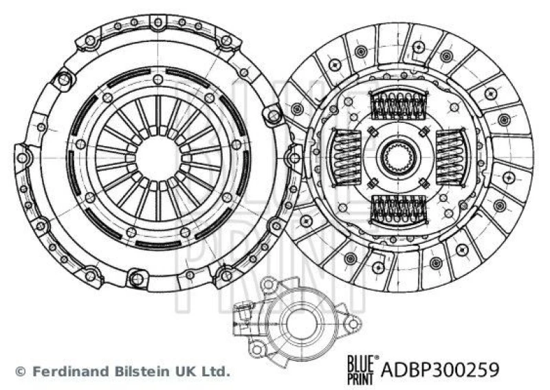 Image of Blue PRINT Clutch kit Blue PRINT ADBP300259