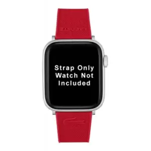 Image of Lacoste 2050010 Watchstrap To Fit Apple Watch Red