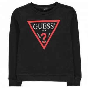 image of Guess Logo Sweater - Black JBLK