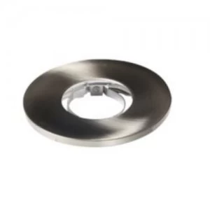 Image of KnightsBridge Evolve Fire Rated IP65 Waterproof Twist and Lock Downlight Fixed Trim Bezel - Brushed Chrome