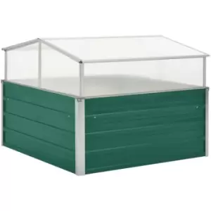 Image of Greenhouse Green 100x100x77cm Galvanised Steel Vidaxl Green