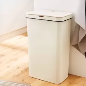 Image of Tower 50L Rectangular Sensor Bin Cream