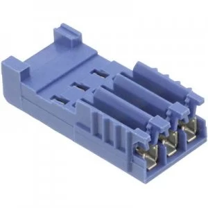 image of TE Connectivity 281786 3 Socket enclosure cable AMPMODU HE14 Total number of pins 3 Contact spacing 2.54mm