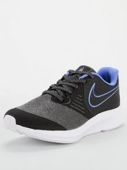 Image of Nike Star Runner 2 Glitter Junior Trainers - Black/Blue