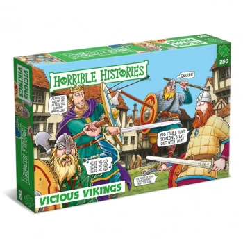 Image of Horrible Histories Vicious Vikings 250 Piece Jigsaw - Horrible Histories Vicious Vikings 250 Piece Jigsaw - PLG7285