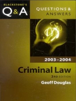 Image of Criminal Law by Geoff Douglas Paperback