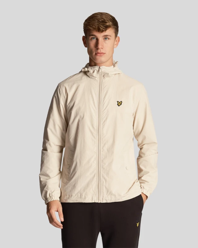 Image of Lyle and Scott Zip Through Jacket - Beige Beige S