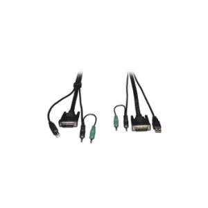 Image of DVI USB Audio KVM Cable 15ft