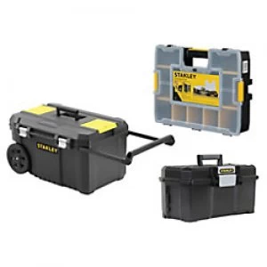 image of Stanley 181346 Tool Box and Organiser 40.5 x 34.5 x 67 cm