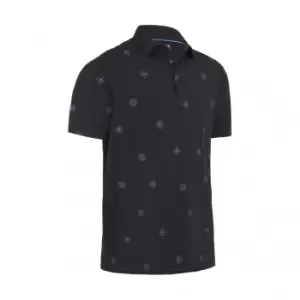 Image of Callaway CLASSIC FOULARD PRINT POLO - CAVIAR - L