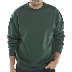 Image of Click Workwear Sweatshirt Polycotton 300gsm 2XL Bottle Green Ref