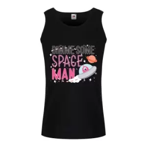 Image of Grindstore Mens Gimme Some Space Man Vest Top (XXL) (Black)