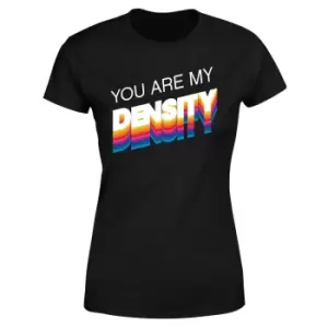 Image of Back To The Future You Are My Density Womens T-Shirt - Black - L