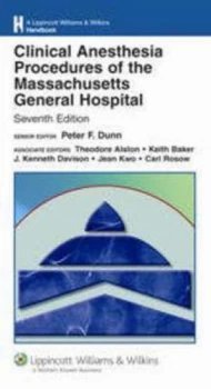 Image of Clinical Anesthesia Procedures of the Massachusetts General Hospital by Theodore Alston Paperback
