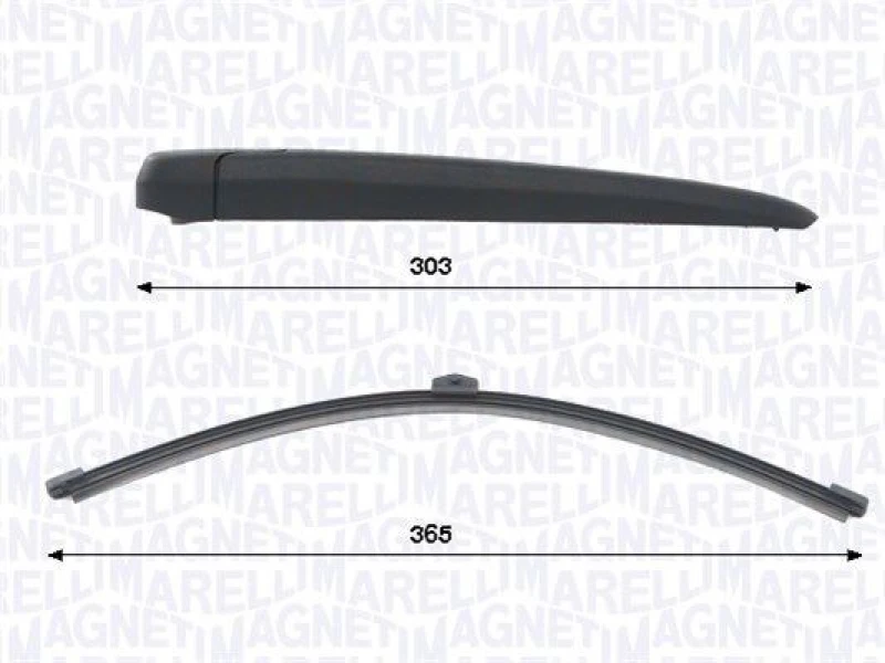 Image of MAGNETI MARELLI Wiper arm set MAGNETI MARELLI 000723180459
