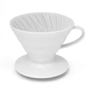 image of Ceramic coffee dripper Hario V60-02 White