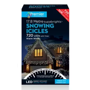 Image of Premier 720 Superbright LED Snowing Icicle Lights
