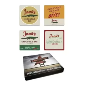 image of American Gods Jacks Crocodile Bar Coaster Set