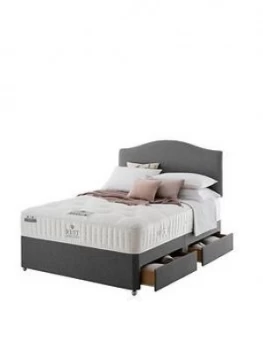 image of Rest Assured Tilbury Wool Tufted Divan Bed With Storage Options - Soft