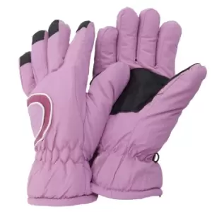 Image of Floso Ladies/Womens Thinsulate Extra Warm Thermal Padded Winter/Ski Gloves With Palm Grip (3M 40g) (One Size Fits All) (Baby Pink)