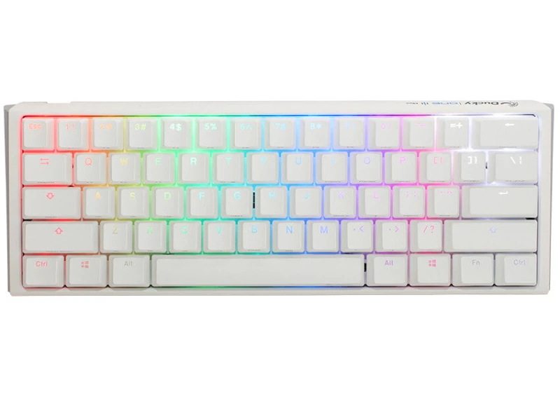 Image of Ducky One3 Pure White Mini Red Cherry MX Switch