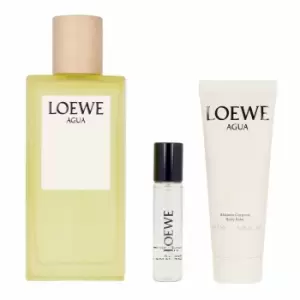 image of Loewe Agua de Loewe Gift Set 100ml Eau de Toilette + 40ml Body Balm + 10ml Eau de Toilette