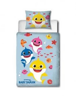 Image of Baby Shark Baby Shark Fishes Duvet Set - Junior
