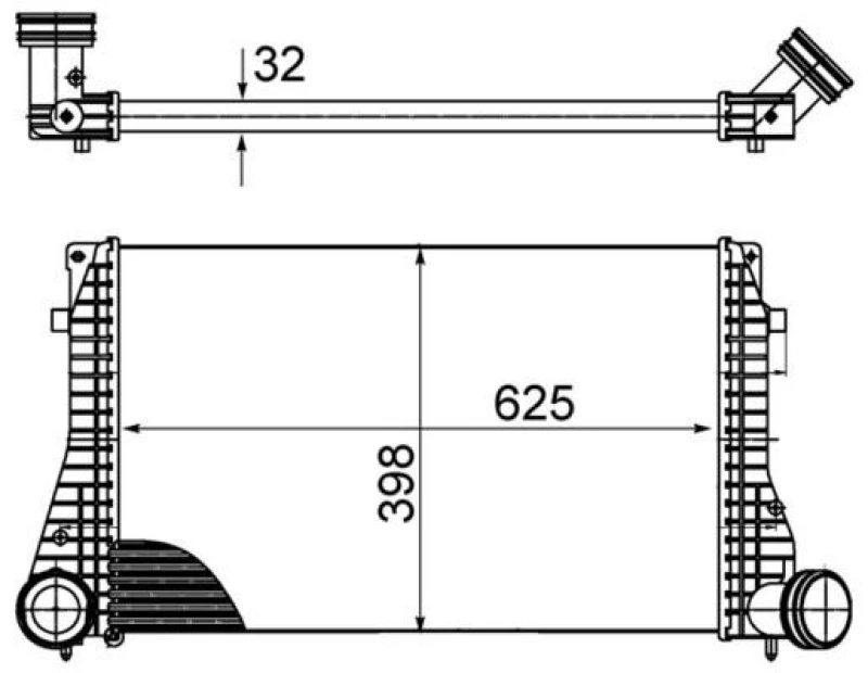 Image of Intercooler MAHLE CI 482 000S