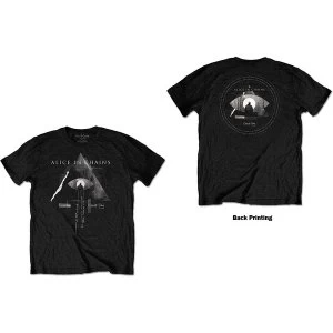 Image of Alice In Chains - Fog Mountain Unisex Large T-Shirt - Black