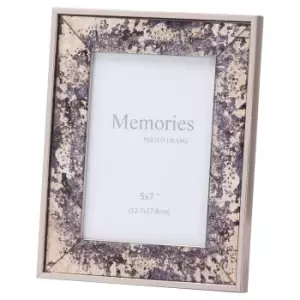 Image of Silver Foil Metallic 5X7 Frame