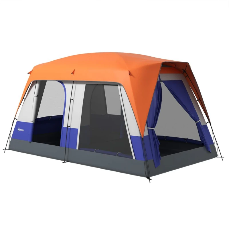 Image of Outsunny 3000mm Waterproof Tent w/ Rainfly - Green A20-395V00GN