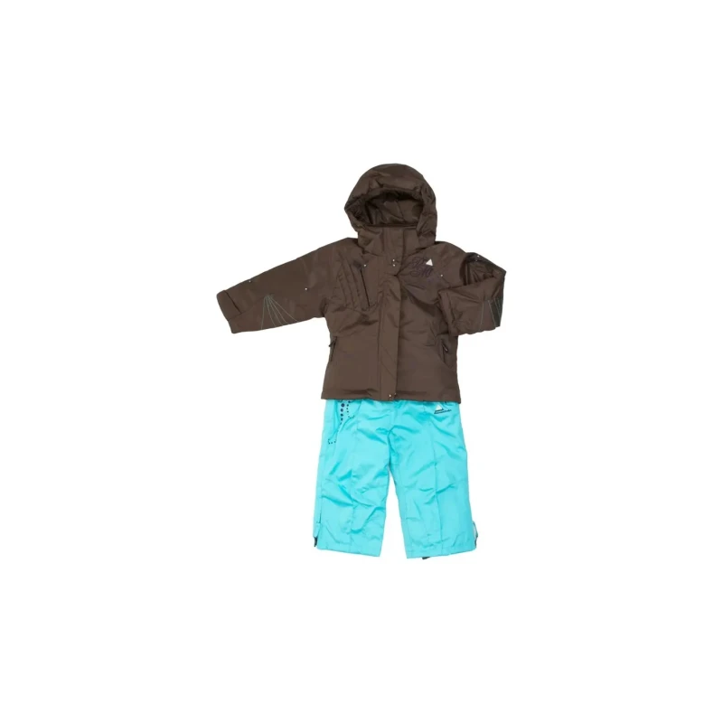 Image of Peak Mountain Girl's ski suit Peak Mountain Fazly Marron Female 8 ans FAZLY/NH/CAFE-BLEU CARAIBE