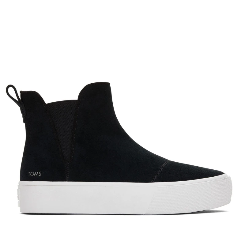 Image of Toms Fenix Platform Chelsea Boots Black female UK 6.5