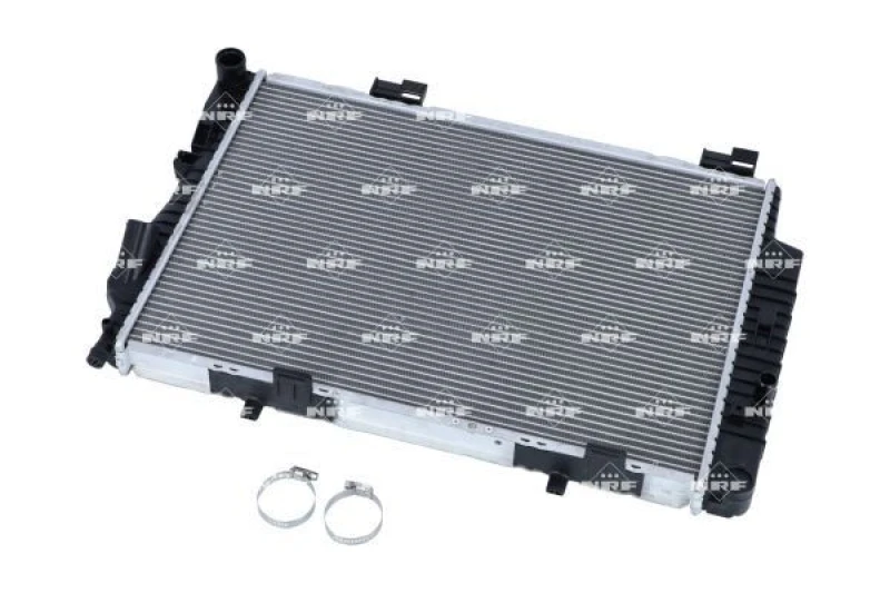 Image of NRF 55333 Engine radiator EASY FIT Brazed cooling fins, Aluminium, with mounting parts Aluminium Radiator,engine cooling (470)
