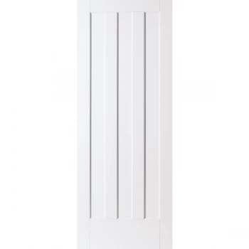 Image of JELD-WEN Curated Simplicity Aston 3 Panel White Primed Internal Door - 1981mm x 838mm (78 inch x 33 inch)