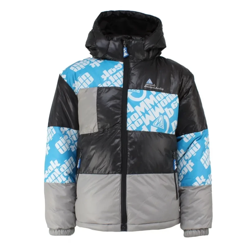 Image of Peak Mountain Children's ski jacket Peak Mountain Eleo Noir Male 3 ans ELEO/NOIR/GRIS-BLE