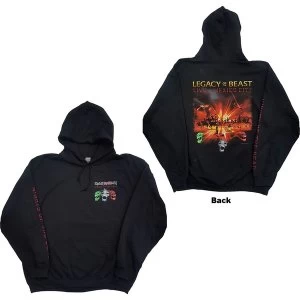 image of Iron Maiden - Nights Of The Dead Unisex Large Hoodie - Black