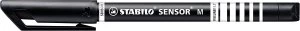 image of Stabilo Sensor Fineliner Medium Black PK10