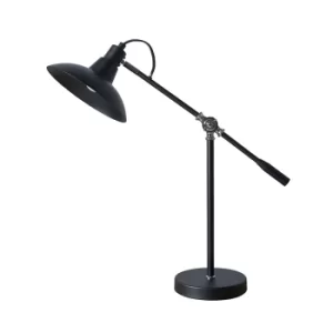 Image of Civic Matt Black and Chrome Table Lamp