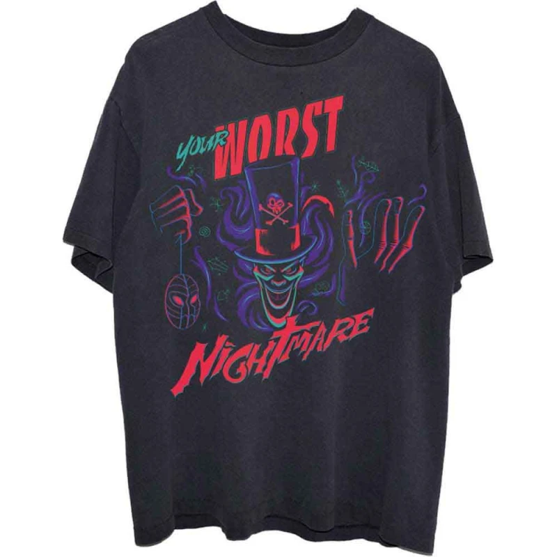 Image of Disney Princess & The Frog Dr Facilier Worst Nightmare T Shirt Black unisex