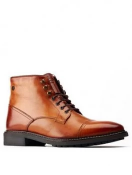 Image of Base Conrad Leather Boots - Tan
