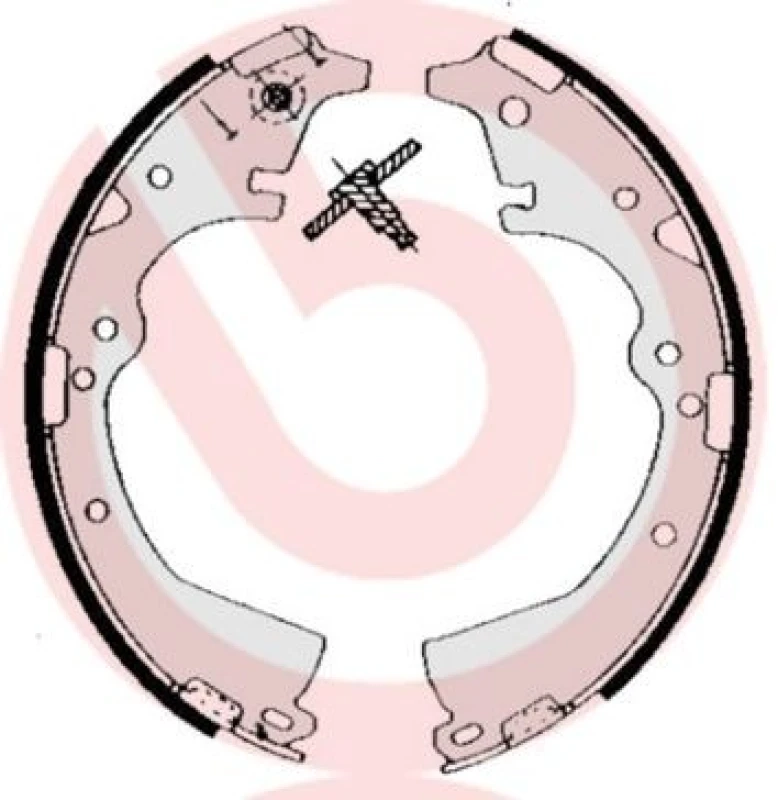 Image of BREMBO Brake Shoe Set BREMBO S 83 511