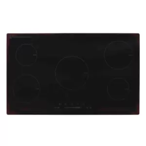 image of Montpellier INT905 90cm 5-Zone Built-In Induction Hob - Black