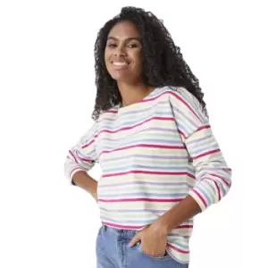 Image of Crew Clothing Womens Heide Boat Neck Long Sleeve Top 16- Bust 41