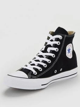 Image of Converse Chuck Taylor All Star Hi, Black/White, Size 12, Men