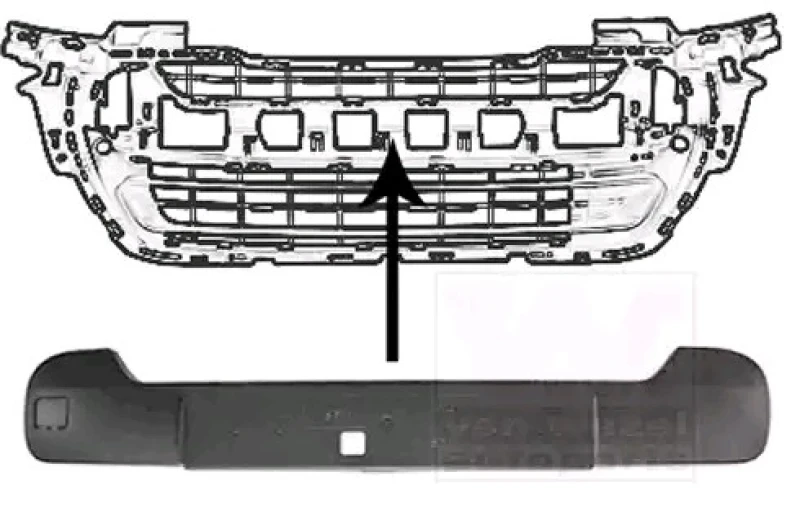 Image of VAN WEZEL 4014581 Cover, bumper ** Equipart ** Front Cover,bumper (20)