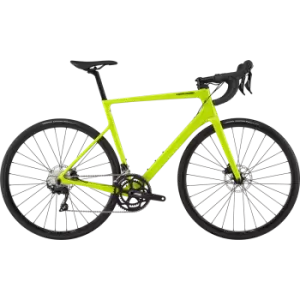 image of 2021 Cannondale SuperSix EVO Carbon Disc 105 Road Bike in Bio Lime