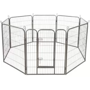 image of Tectake Puppy Playpen 8 Corners - Dia 154 x H100cm