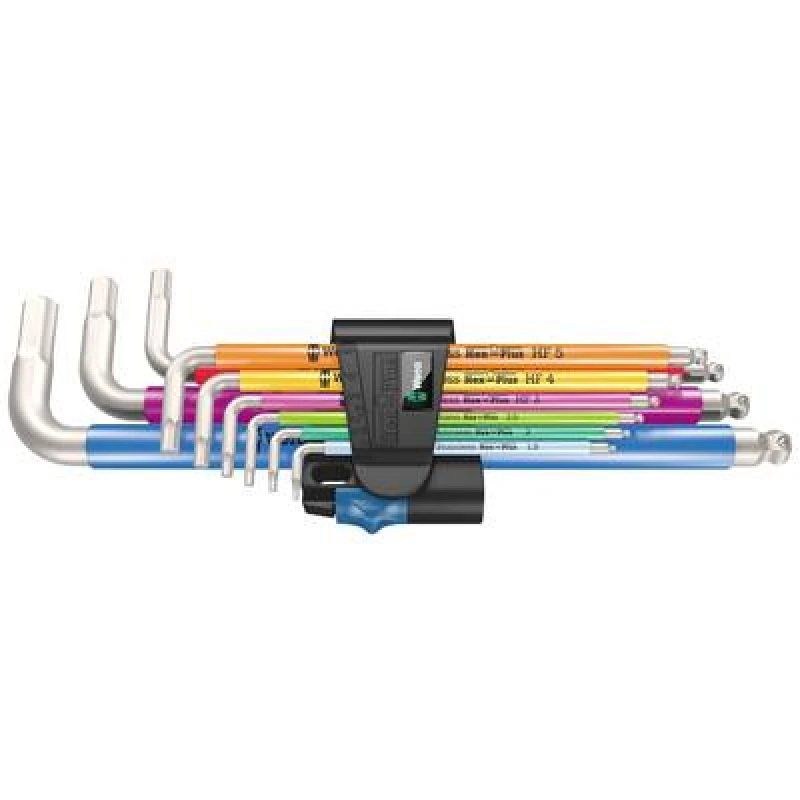 Image of WERA 3950/9 Hex-Plus Multicolour HF Stainless 1